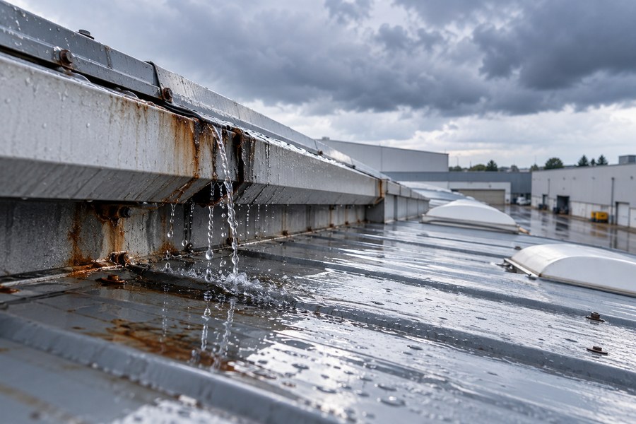 Goteras y filtraciones en naves industriales